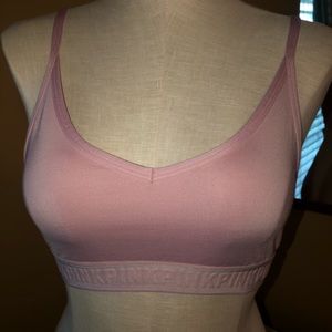 pink sports bra
